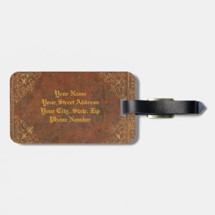 Antique Leather (customisable) Luggage Tag