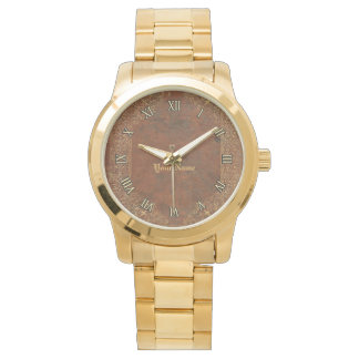 Antique Leather Look Watch with (or without) Name