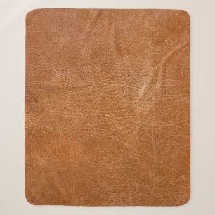 Antique Leather Texture, TANheadword,texture,backg Sherpa Blanket