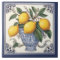 Antique Lemon Art Vintage Blue & Yellow Lemons