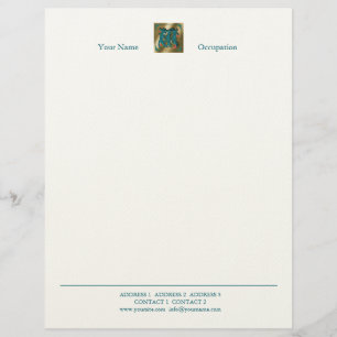 Antique Letter W - Letterhead