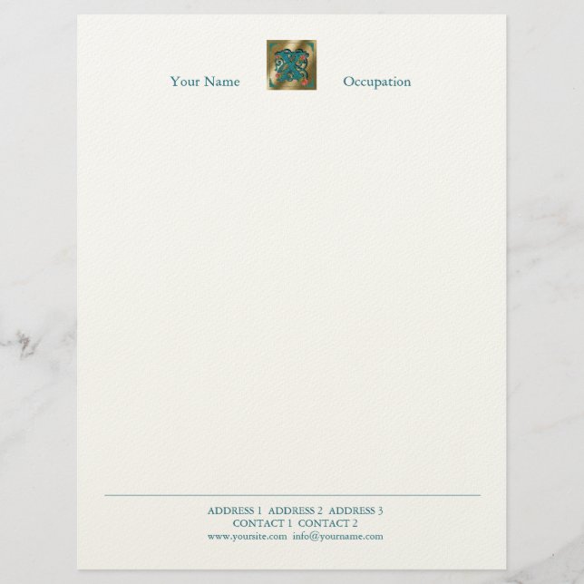 Antique Letter X - Letterhead (Front)