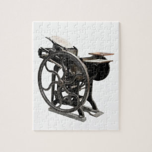 antique letterpress from 1888 puzzle