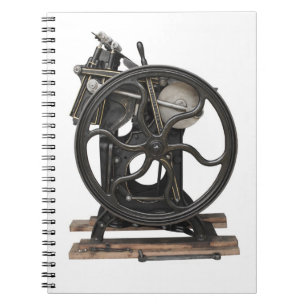 antique letterpress from 1901 notebook