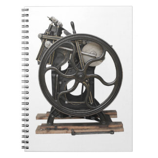 antique letterpress from 1901 notebook