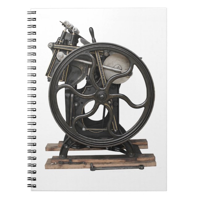 antique letterpress from 1901 notebook (Front)