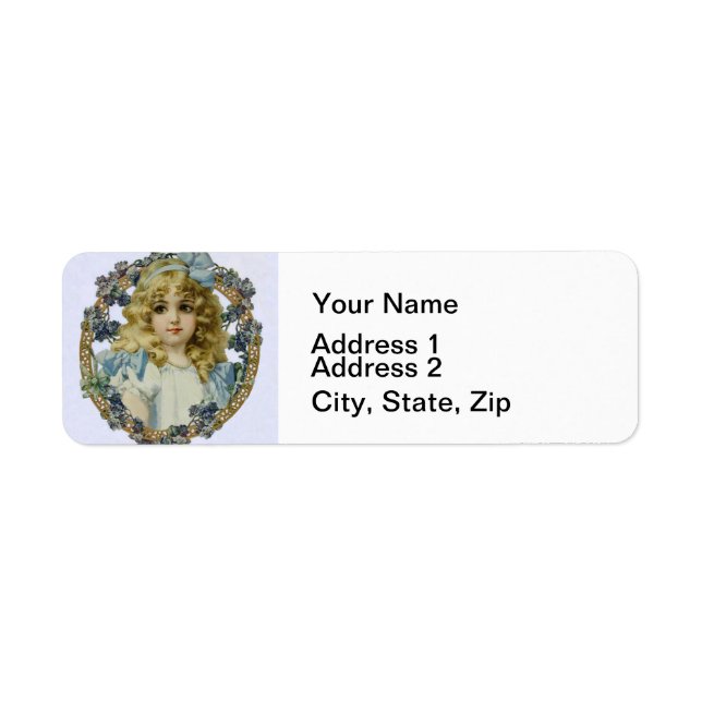 Antique Little Girl Child Portrait Beautiful (Front)