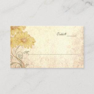 Antique Look Wedding Escort Place Cards