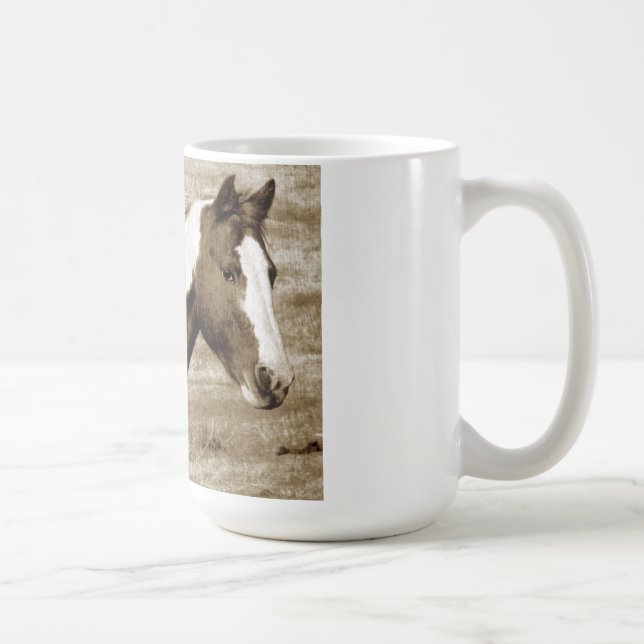 Antique Looking Paint Mare Coffee Mug (Right)
