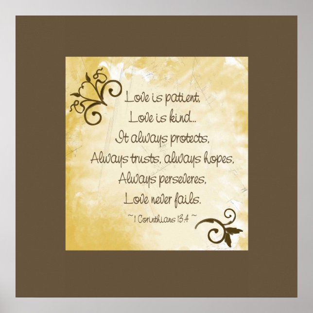 Antique Love Is Patient Poster (Front)