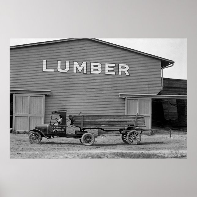 Antique Lumber Truck: 1925 Poster (Front)