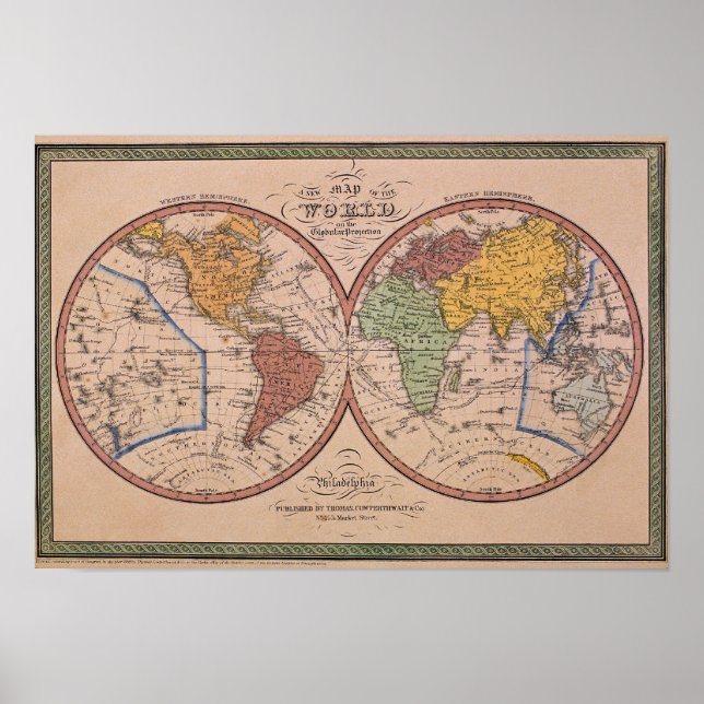 Antique Map 2 Poster (Front)