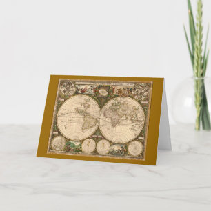 ANTIQUE MAP CARD