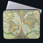 Antique Map laptop case<br><div class="desc">beautiful antique map with gorgeous tones</div>