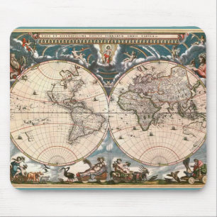 ANTIQUE MAP MOUSE MAT