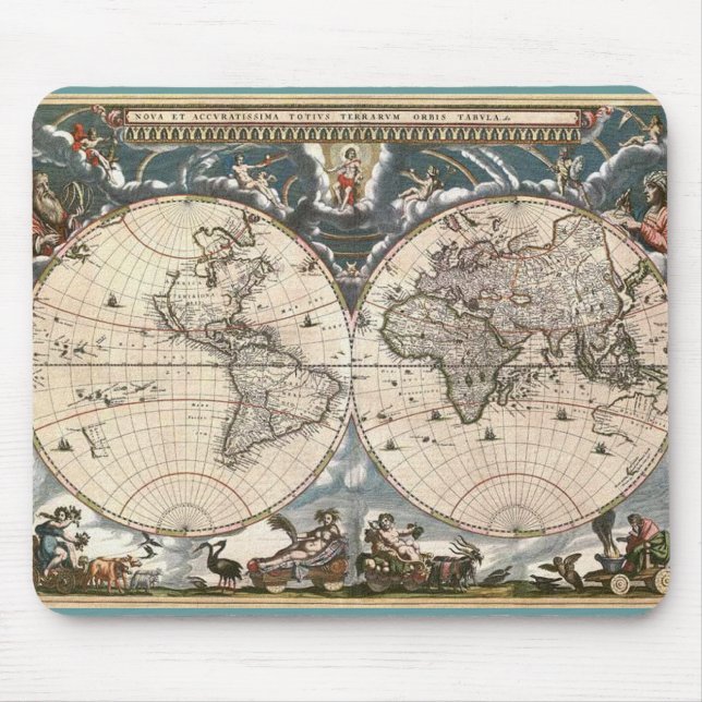 ANTIQUE MAP MOUSE MAT (Front)