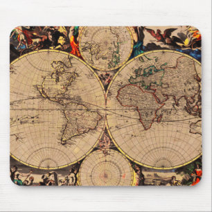 Antique Map Mouse Mat