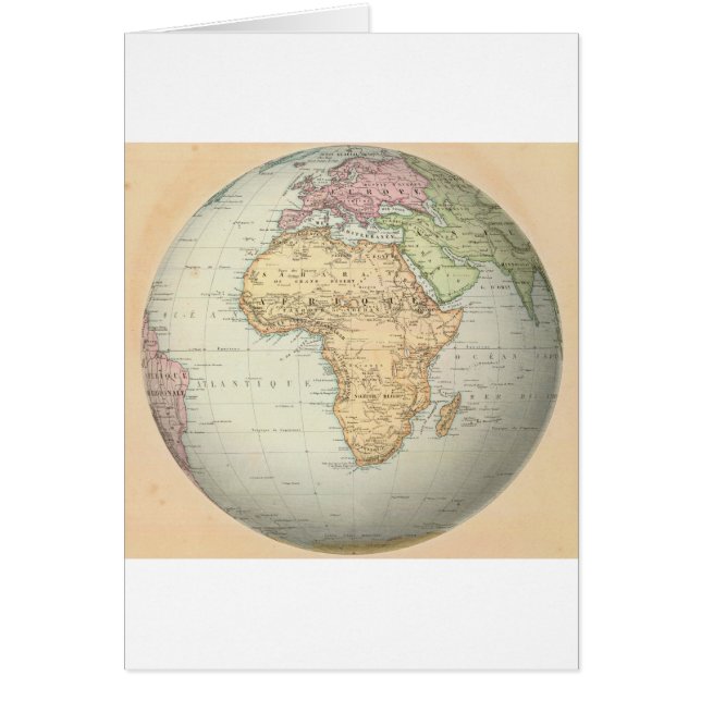 Antique map of Africa (Front)