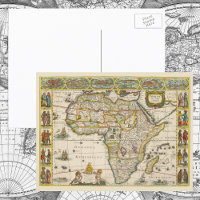 Antique Map of Africa by Hondius and Jansson