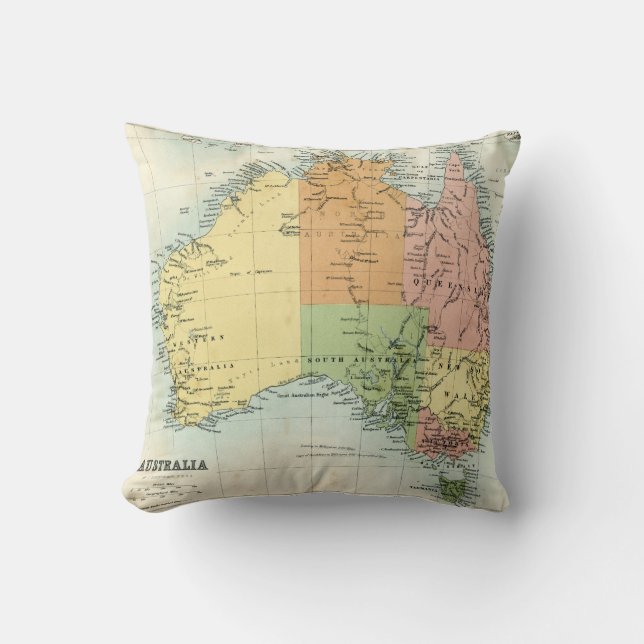 Antique map of Australia Cushion (Front)