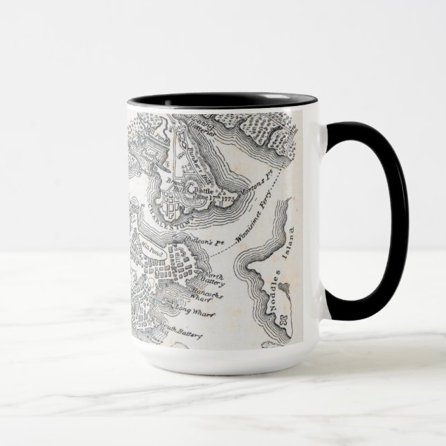 Antique Map of Boston | 1775-1776 Mug (Right)