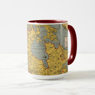 Antique Map of Canada Mug