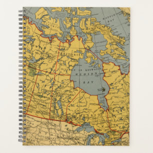 Antique Map of Canada Planner