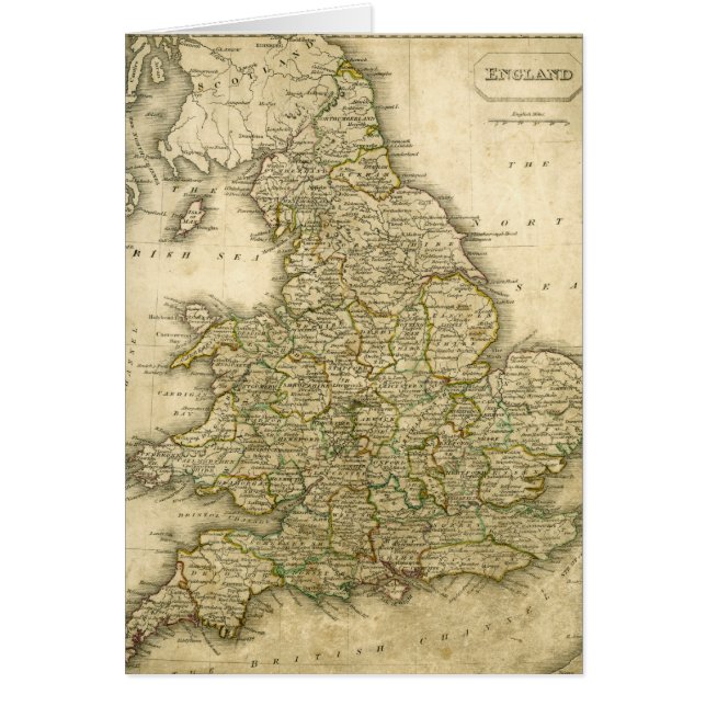 Antique Map of England and Wales (Front)