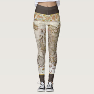 Antique Map of Europe by Willem Jansz Blaeu, c1617 Leggings