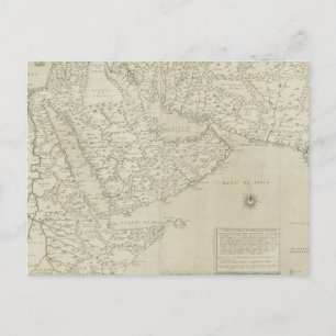 Antique Map of Horn of Africa Postcard
