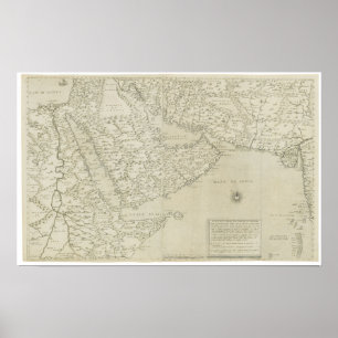 Antique Map of Horn of Africa Poster
