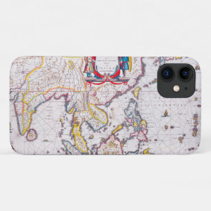 Antique Map of India From 1650 iPhone 11 Case