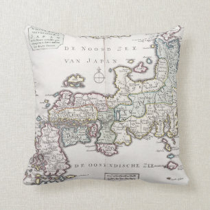 Antique Map of Japan 1769 Cushion