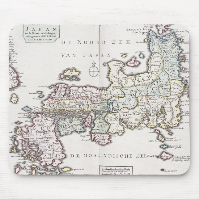 Antique Map of Japan | 1769 Mouse Mat (Front)