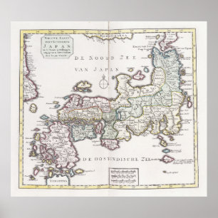 Antique Map of Japan   1769 Poster