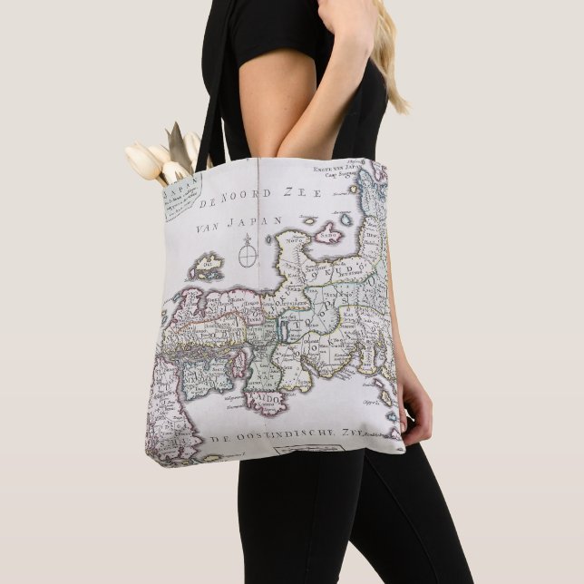 Antique Map of Japan | 1769 Tote Bag (Close Up)