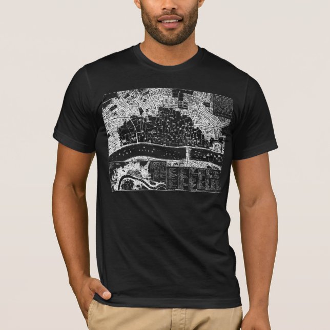 Antique Map of London 1666 Shirt (Front)