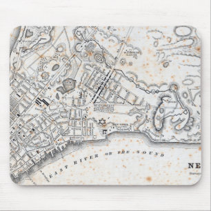 Antique Map of New York Mouse Mat