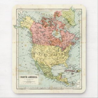 Antique map of North America Mouse Mat