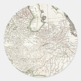 Antique Map of Persia- Iran, Afghanistan, & Iraq Classic Round Sticker