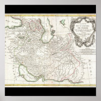Antique Map of Persia- Iran, Afghanistan, & Iraq