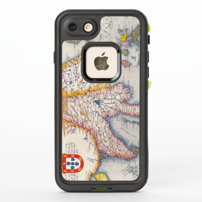 Antique Map of Southeast Asia Circa 1590 LifeProof iPhone Case (Back)