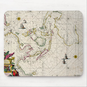Antique Map of the East Indies Mouse Mat