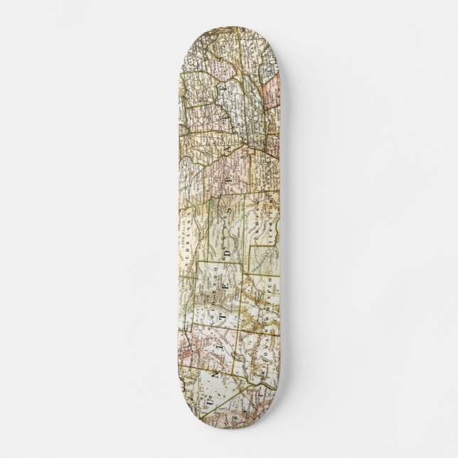 Antique Map of The United States of America Skateboard (Front)
