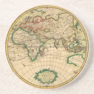 Antique Map of the World Coaster