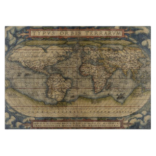 Antique Map of the World Cutting Board