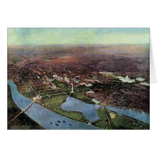 Antique Map of Washington DC and the Potomac River