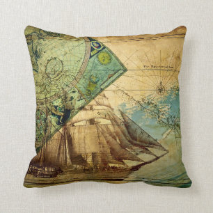 Antique Map - Pillow