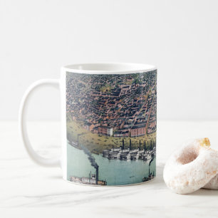 Antique Map Saint Louis Missouri Mississippi River Coffee Mug