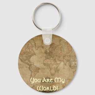 Antique Map Series Key Ring